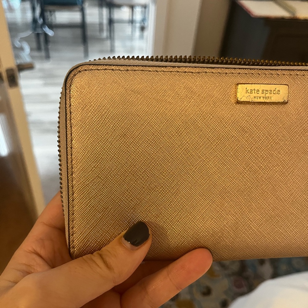 Kate Spade Gold Wallet - Picture 5 of 5